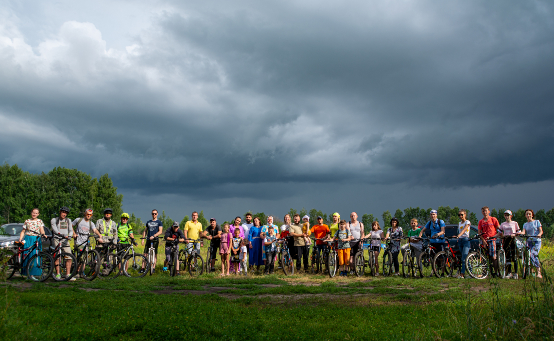 Молодёжь Липецкой епархии - участники велопаломничества